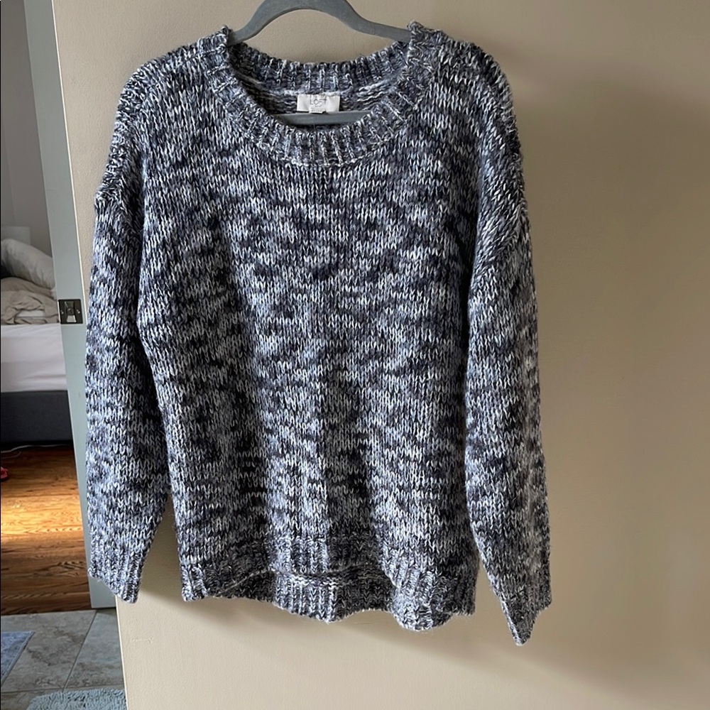 Cozy Black and White Knit Sweater